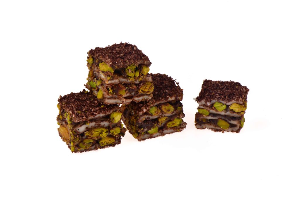 hc Mit Kakao überzogenes Pistazien-Baklava Turkish Delight